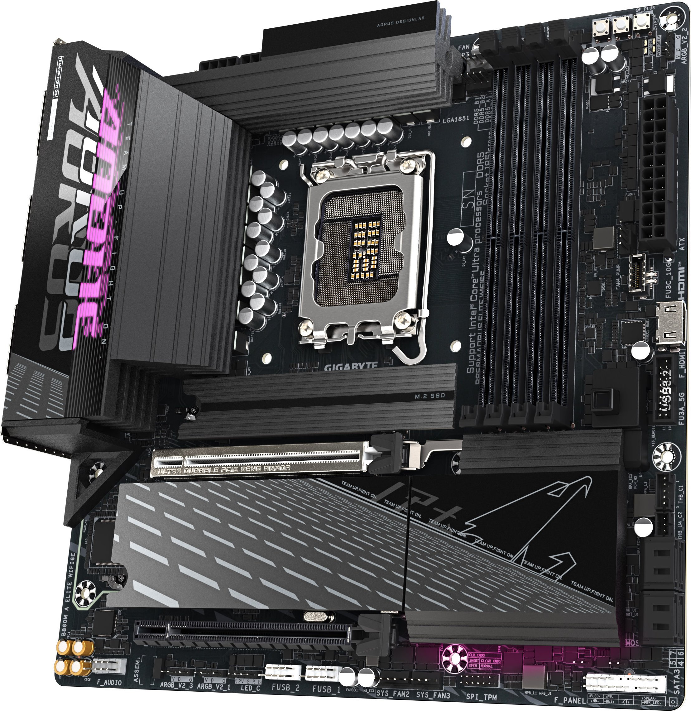 Pllakë amë Gigabyte B860M AORUS ELITE WIFI6E, LGA 1851, DDR5, mATX
