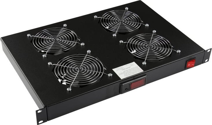 Njesi ftohëse rack Lanview RAF305BL, 1U, për kabinet serveri, e zezë