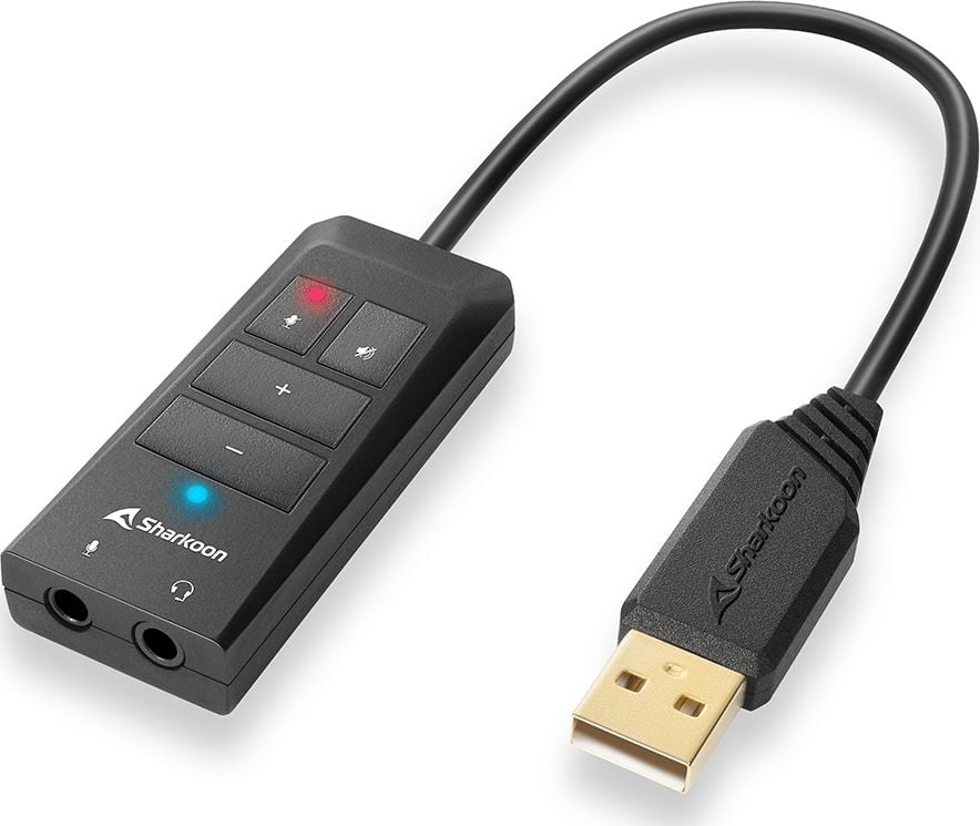 Kartë zanore Sharkoon SB2, 7.1 virtual, lidhje USB, e zezë