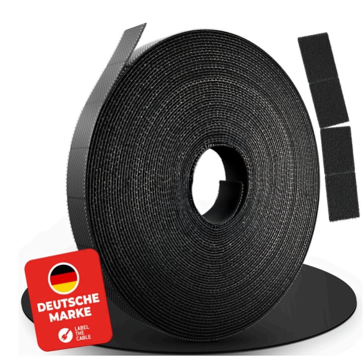 Rrip lidhës vetëngjitës LTC RIP STRAP, 10m, i zi