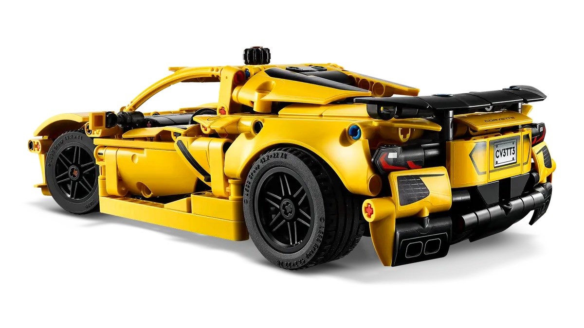 Set LEGO Technic Chevrolet Corvette Stingray 42125, model veture sportive, shumëngjyrësh