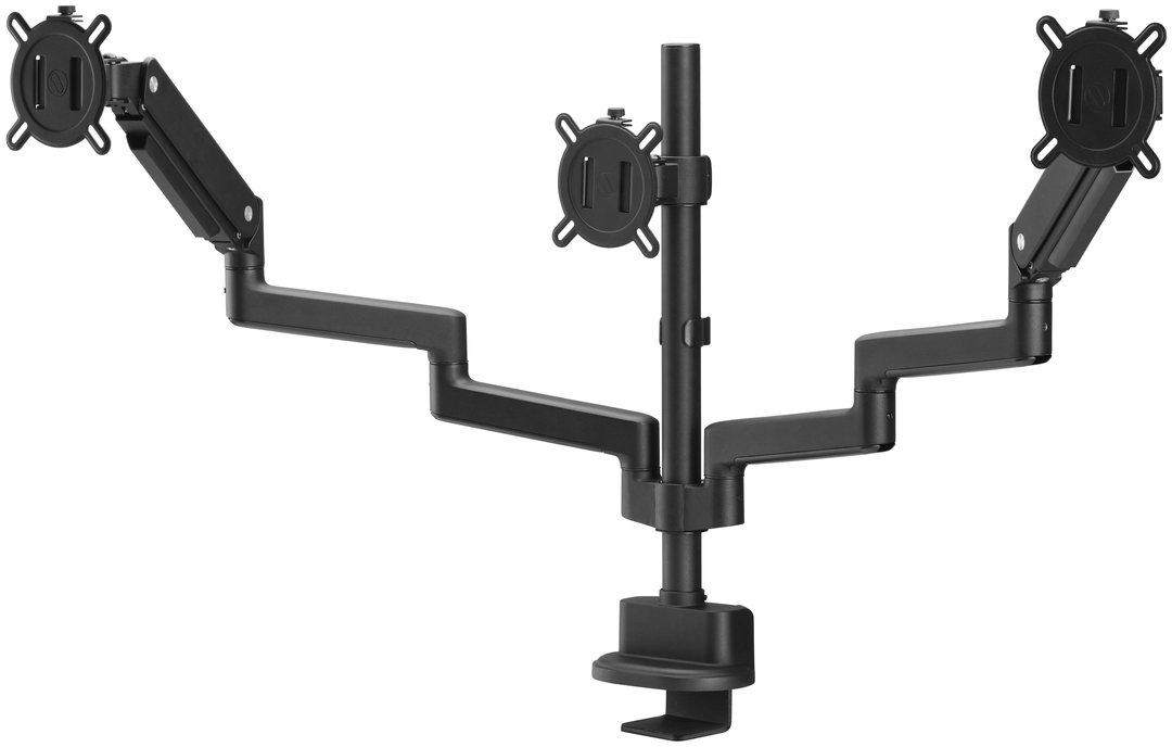 Krah monitori SOLID DM4310, për 3 monitorë 13"-27", i zi