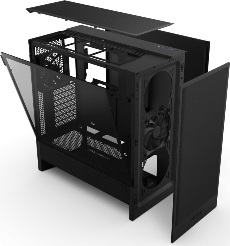 Kuti kompjuterike NZXT H5 Flow, Mid Tower, xham i temperuar, e zezë
