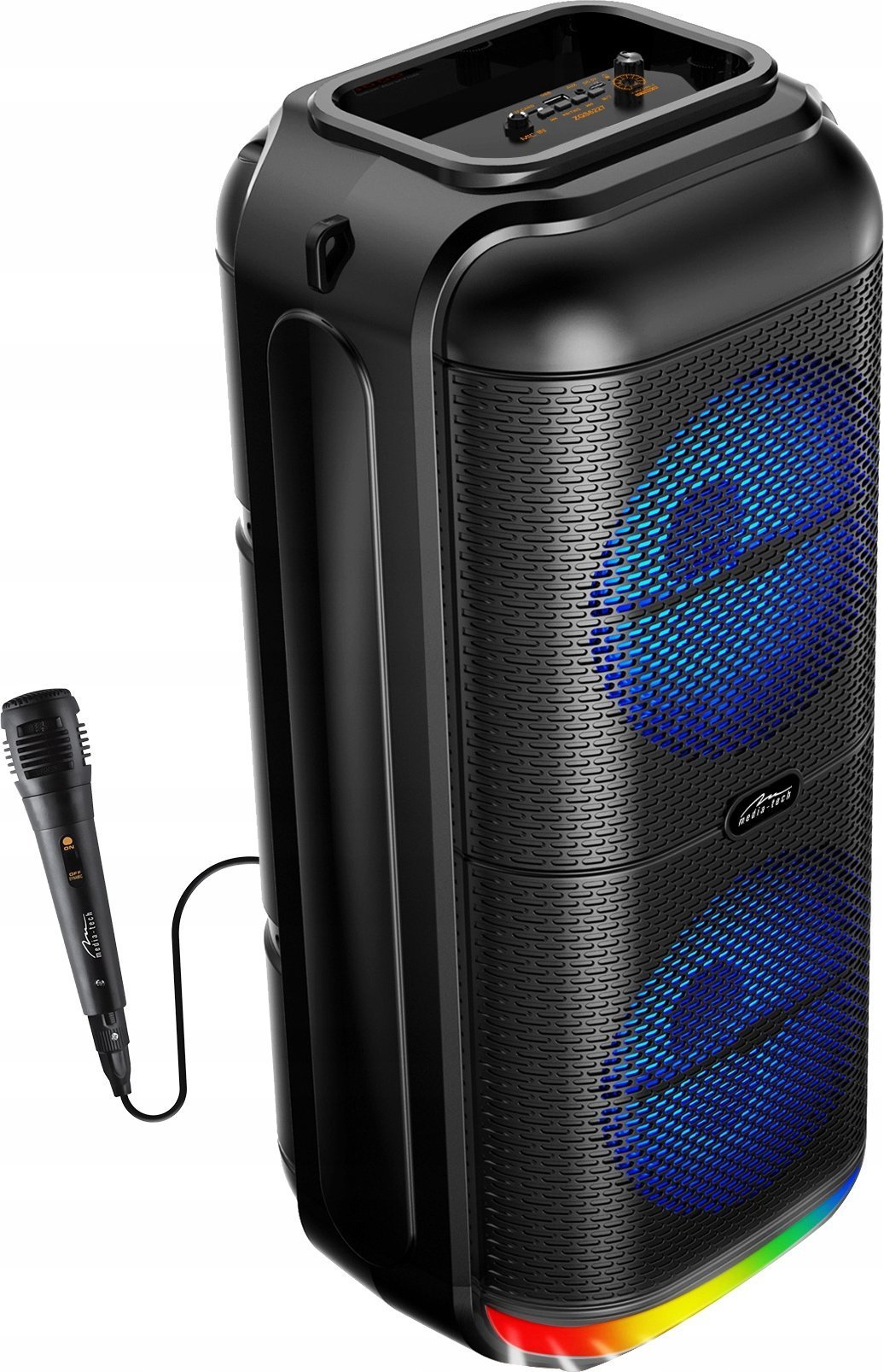 Altoparlant portativ Bluetooth Media Tech Gonik MT3183, 13 orë bateri, karaoke, i zi
