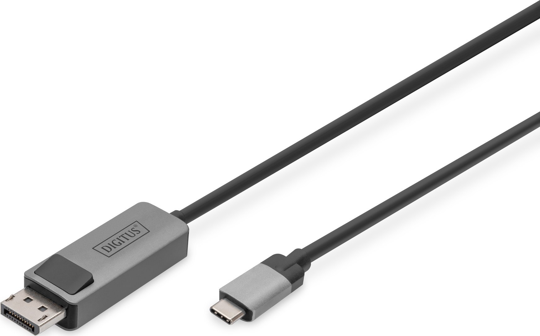 Kabllo USB-C në DisplayPort Digitus DB-300334-020-S, 2m, 8K, e zezë