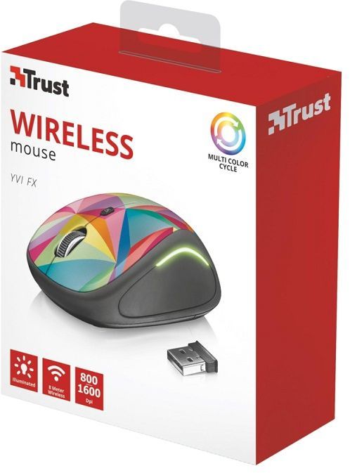 Maus Trust YVI, wireless, USB