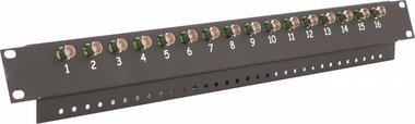 Panel lidhës me shpërndarje energjie Ewimar FKO-8-FPS, për sisteme interkomi, i zi