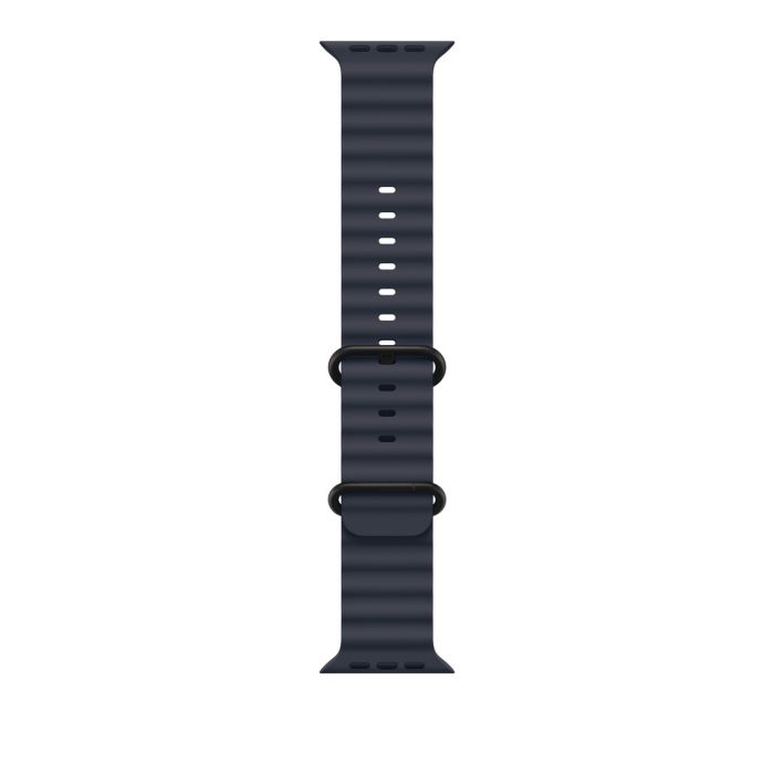 Apple Watch 49mm Band, Navy Ocean Band, Black Titanium Finish