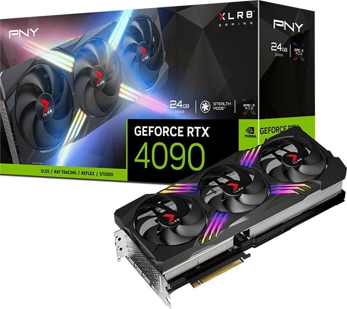 Kartelë grafike PNY GeForce RTX 4090 XLR8 Gaming VERTO EPIC-X RGB 24GB GDDR6X