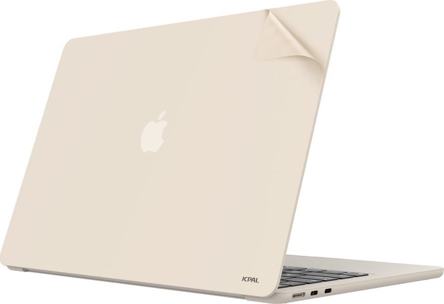 Set mbrojtës JCPAL MacGuard për MacBook Air 15" M2 M3 M4, dy në një, Starlight