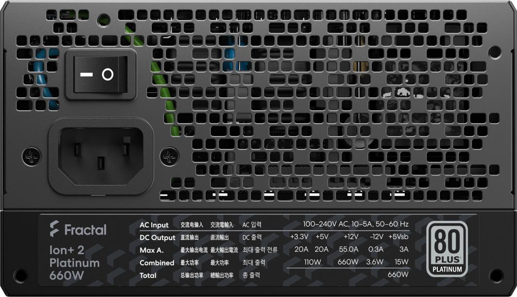 Burim energjie Fractal Design Ion+ 2 Platinum FD-P-IA2P-660-EU ATX, 660W