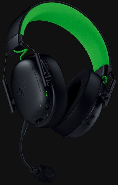 Kufje gaming Razer BlackShark V3 X HyperSpeed, wireless dhe me kabëll, USB Type A dhe Bluetooth, të zeza jeshile