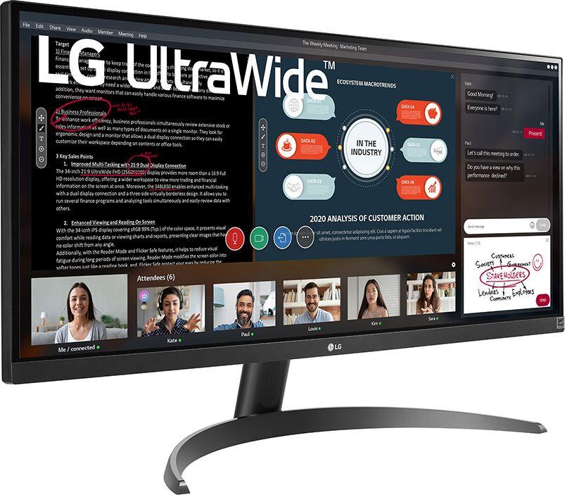 Monitor LG UltraWide 29WP500-B, 29'', 2560 x 1080 (UWHD), 75 Hz, i zi
