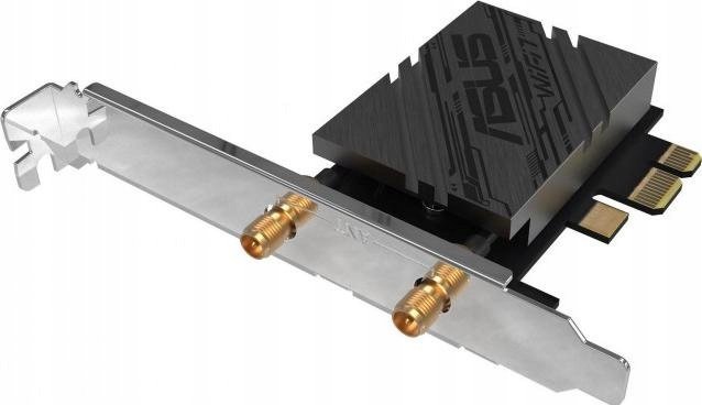 Kartë WiFi PCIe ASUS BE9400, Tri Band WiFi 7, Bluetooth 5.4, me bazë magnetike