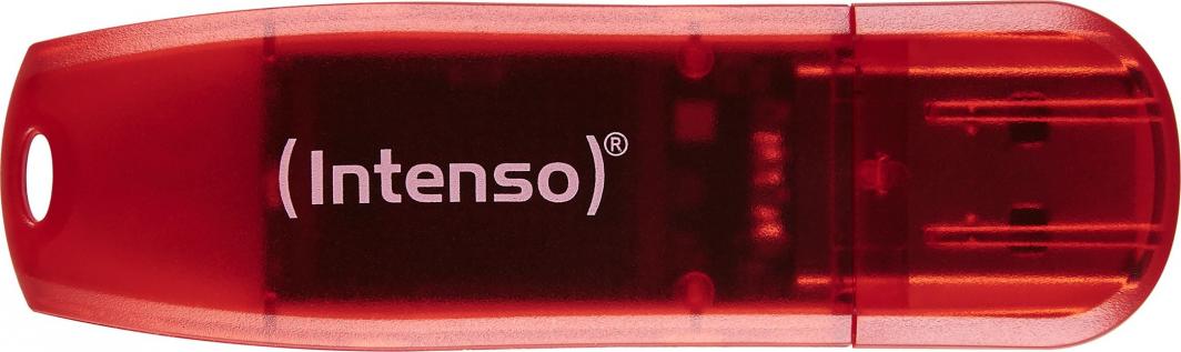 USB Intenso Rainbow Line, 128GB, USB 2.0, e kuqe