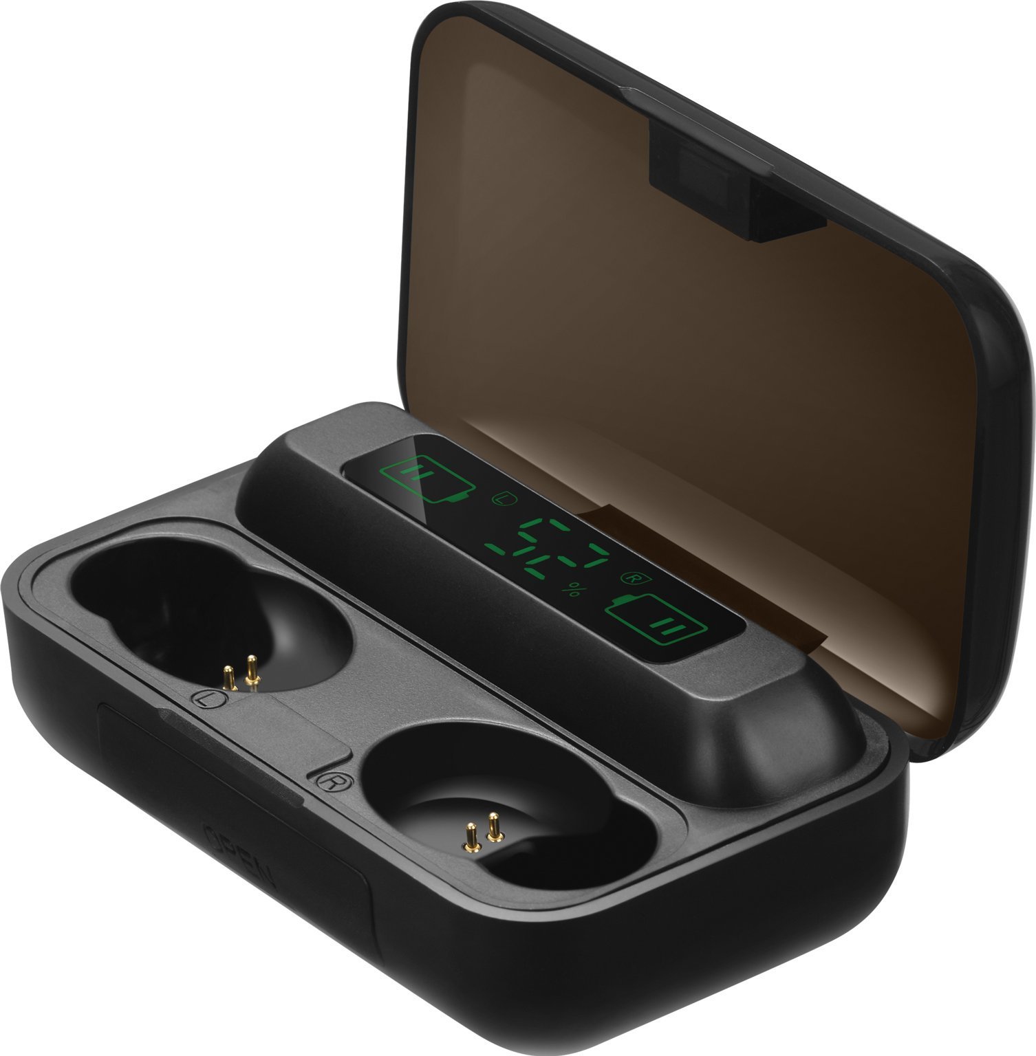 Kufje Sandberg Wireless Earbuds, Bluetooth, me powerbank, të zeza