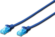 Kabllo rrjeti Digitus, 2 x RJ45, 0.25 m, e kaltër