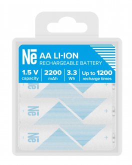 Рикабилни батерии AA Newell, Li ion, 2200 mAh, сет 4 парчиња