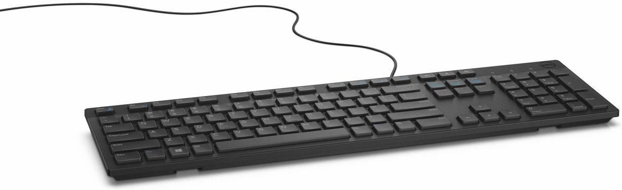 Tastierë Dell Multimedia Keyboard, me kabllo, USB, e zezë