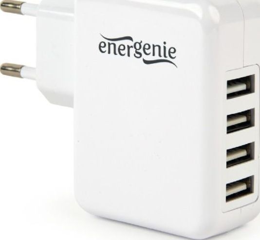 Karikues muri Energenie EG-U4AC-02, 4x USB A, 3.1A, i bardhë