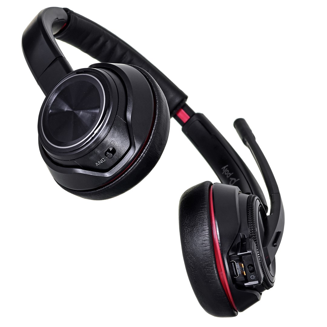 Kufje Poly 8220 UC, Wireless, të zeza