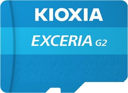Kartë memorie Kioxia Exceria G2 MicroSDXC, 128GB, Class 10 UHS I U3 A1 V30, e gjelbër