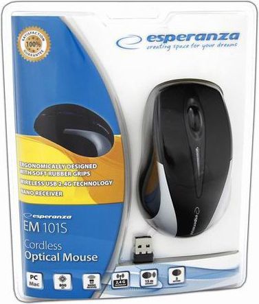 Maus Esperanza Antares, wireless, USB, i zi dhe i argjendtë