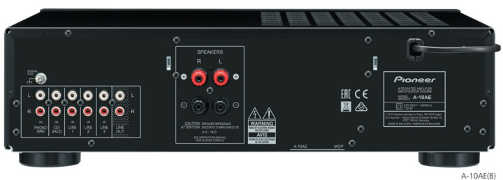 Përforcues zëri Pioneer A-10AE-B, i zi