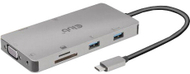 HUB Club3D USB-C 9v1, HDMI, VGA, 2x USB-A Gen1, RJ45, SD, PD 100W