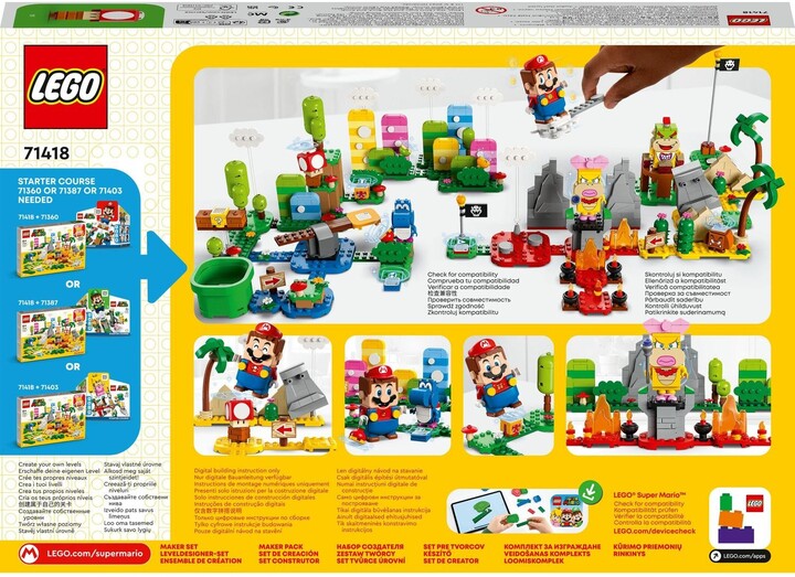 Set LEGO® Super Mario™ 71418 Creative box, 588 pjesë