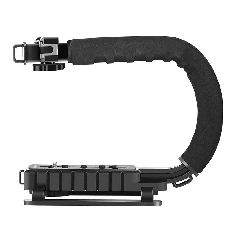 Stabilizator dore për kamera Puluz PU3005, formë C, montim 1/4", i zi