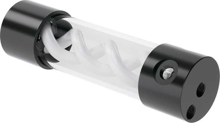 Rezervuar uji Barrow T Virus Helix 205mm, akrilik, G1/4", i zi dhe i bardhë