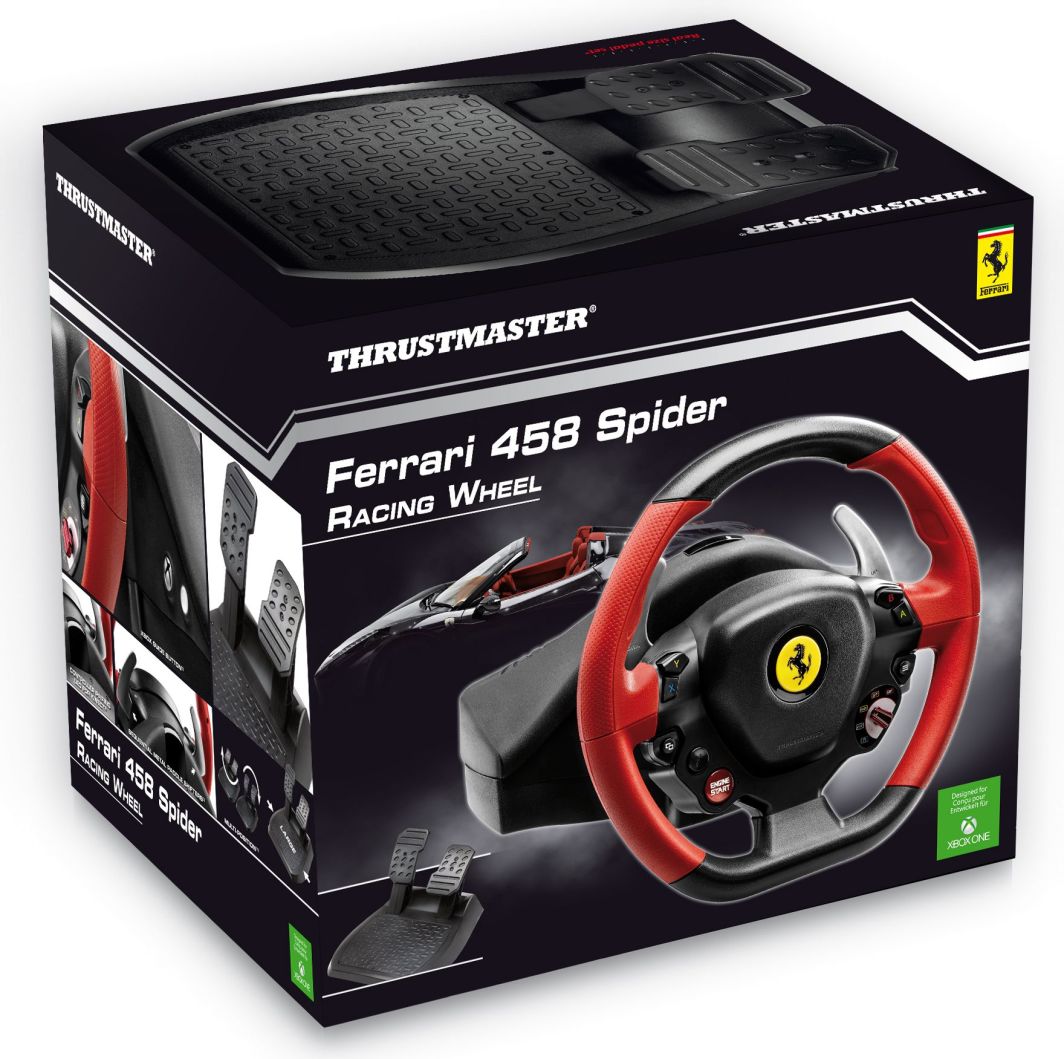 Set timon për vozitje Volant Thrustmaster Ferrari	F458 Spider Xbox One (4460105) 