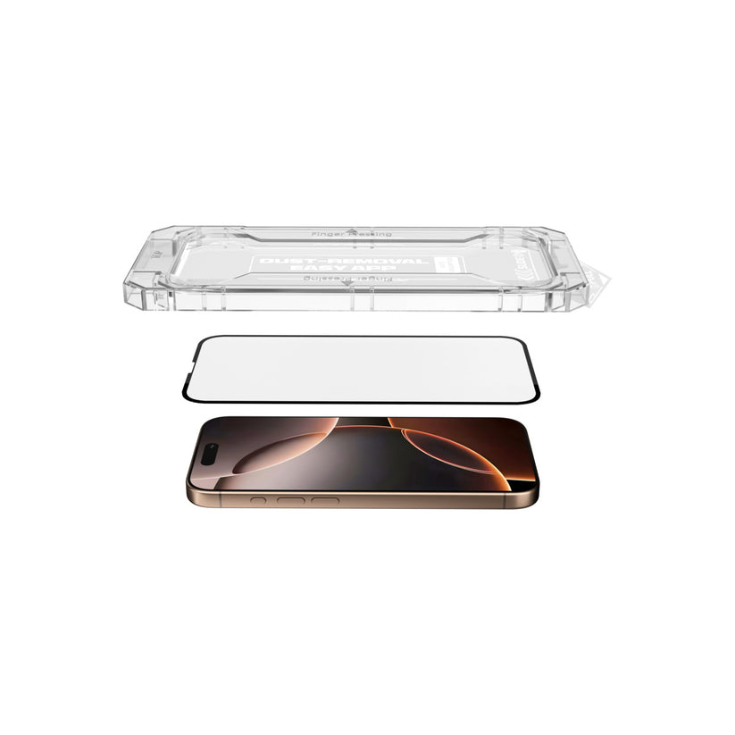 Mbrotës ekrani xhami NEXT ONE All rounder, për iPhone 16 Pro, transparent
