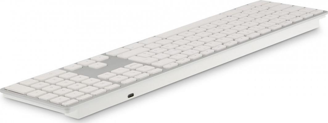 Tastierë LMP WKB-1243, wireless, IT, e bardhë dhe e argjendtë
