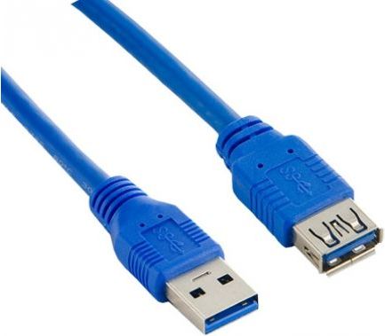 Kabllo Lanberg USB-A, 1.8 m, e kaltër (CA-US3E-10CC-0018-B)