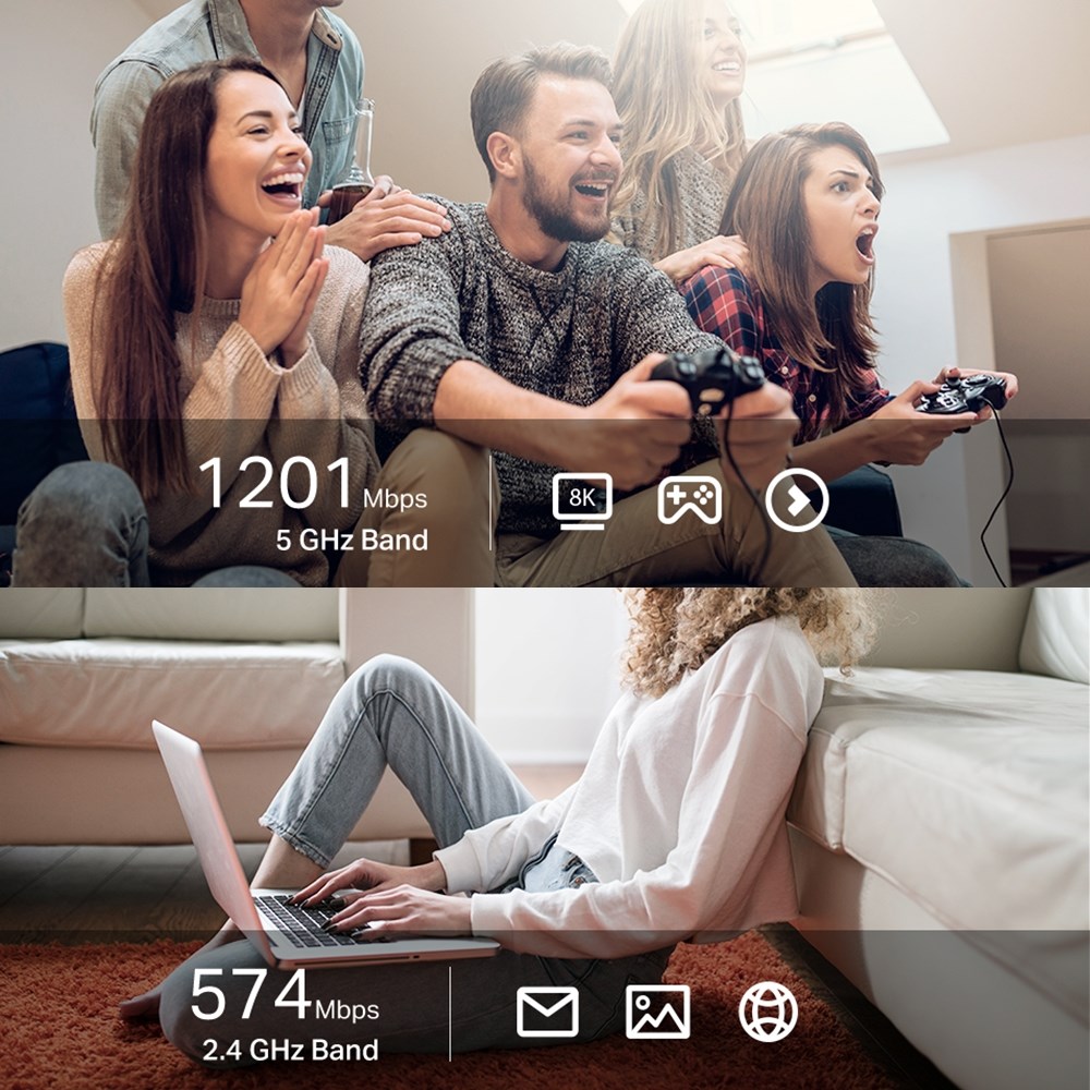 Access Point TP-LINK Archer TX20U Plus, AX1800, 2.4GHz/5GHz, e zezë