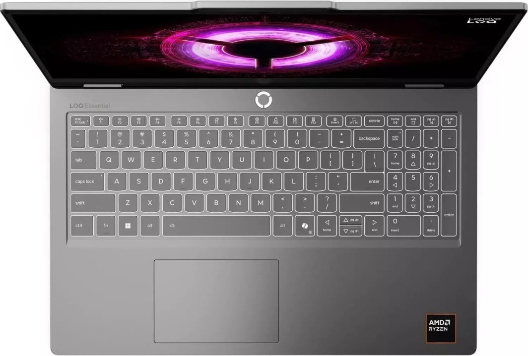 Laptopi Lenovo LOQ Essential 15ARP11, Ryzen 7 170, 16GB, 512GB SSD, RTX 5060, 144Hz, i hirtë