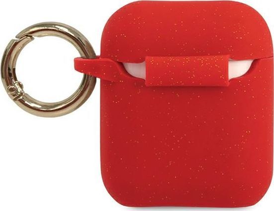 Kuti për kufje Guess GUACCSILGLRE AirPods, e kuqe