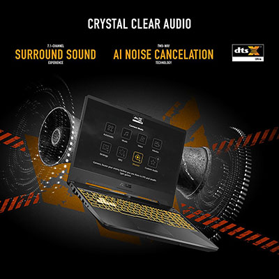 Laptop ASUS TUF Gaming, 15.6", AMD Ryzen 5 7535HS, 8GB RAM, 512GB PCIE G4 SSD, NVIDIA GeForce RTX3050, i zi