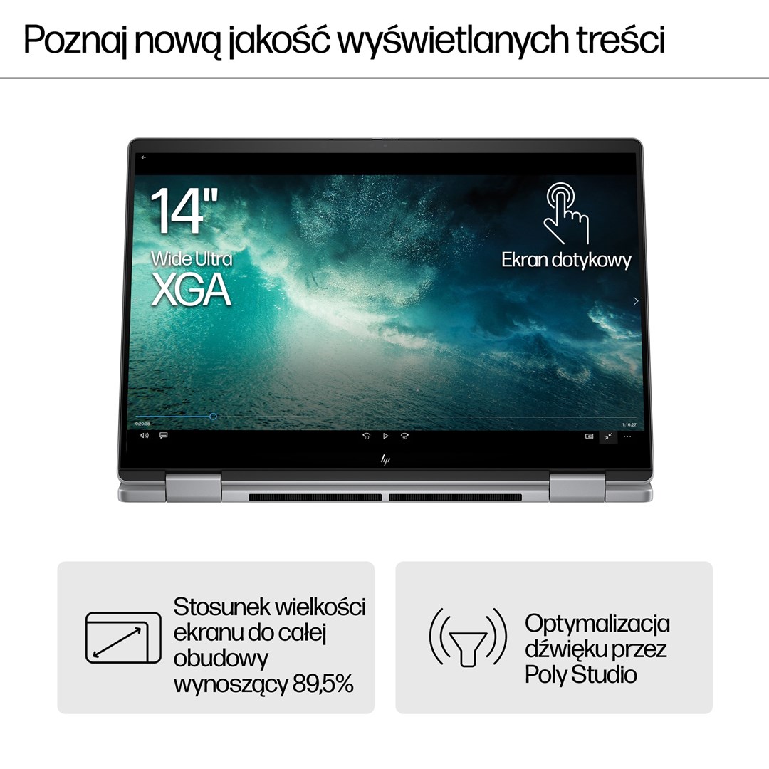 Лаптоп 2 во 1 HP A58SHEA, Ryzen 5, 16GB RAM, темно сива