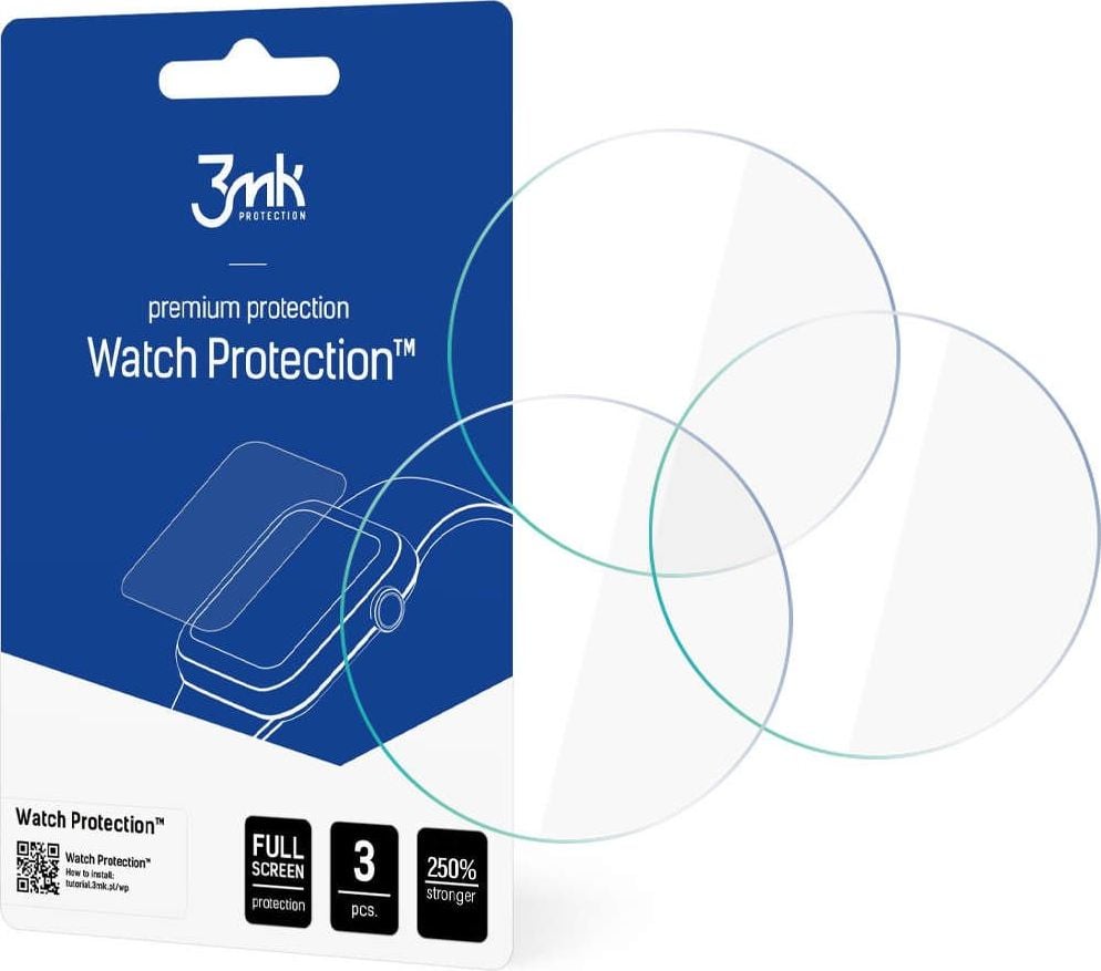 Folie mbrojtëse ekrani 3MK Watch Protection për Realme Watch S, set 3 copë, transparente