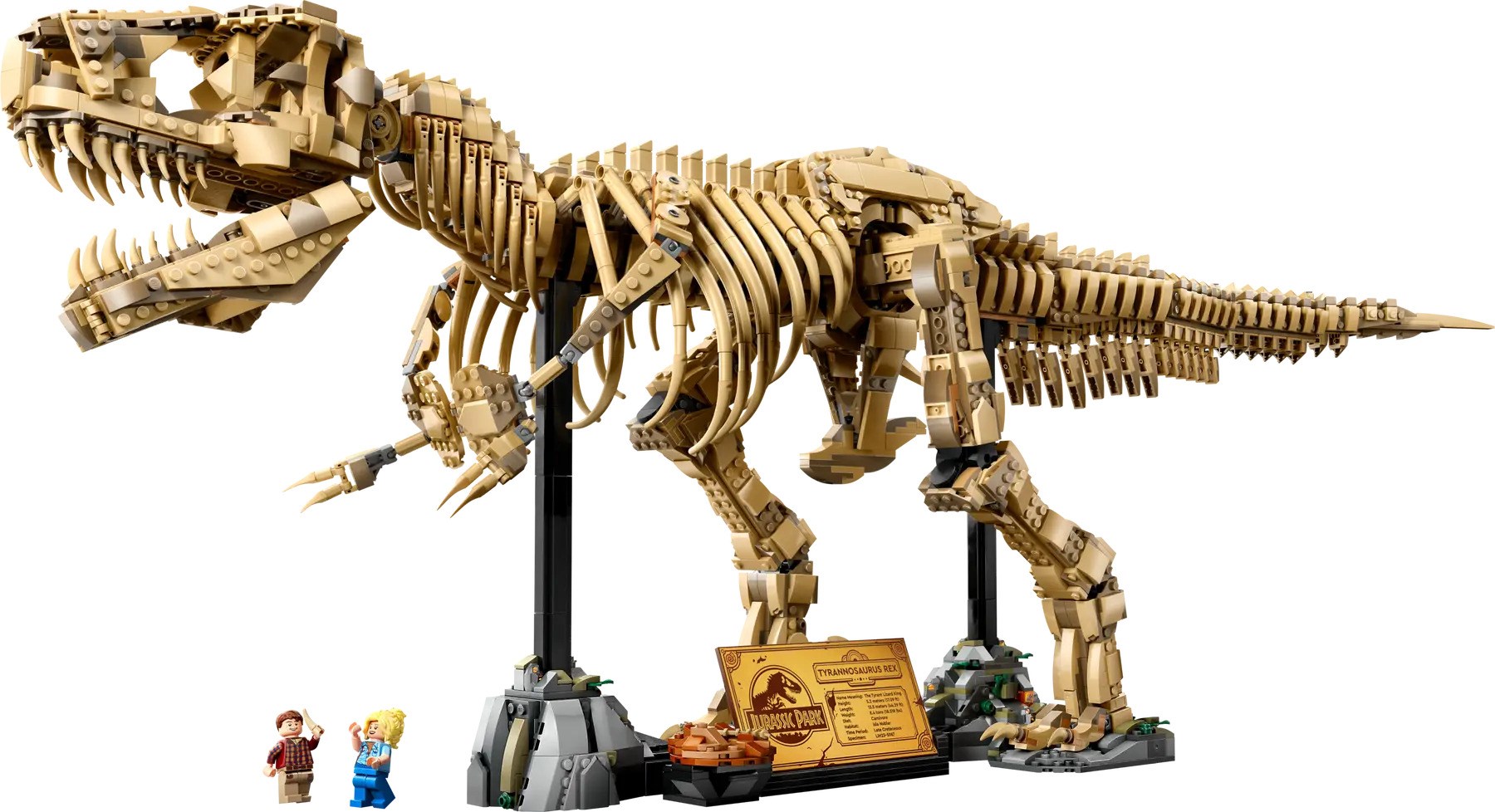 Set LEGO Dinosaur Fossils Tyrannosaurus Rex, model ndërtimi, dekor ekspozite, shumëngjyrësh