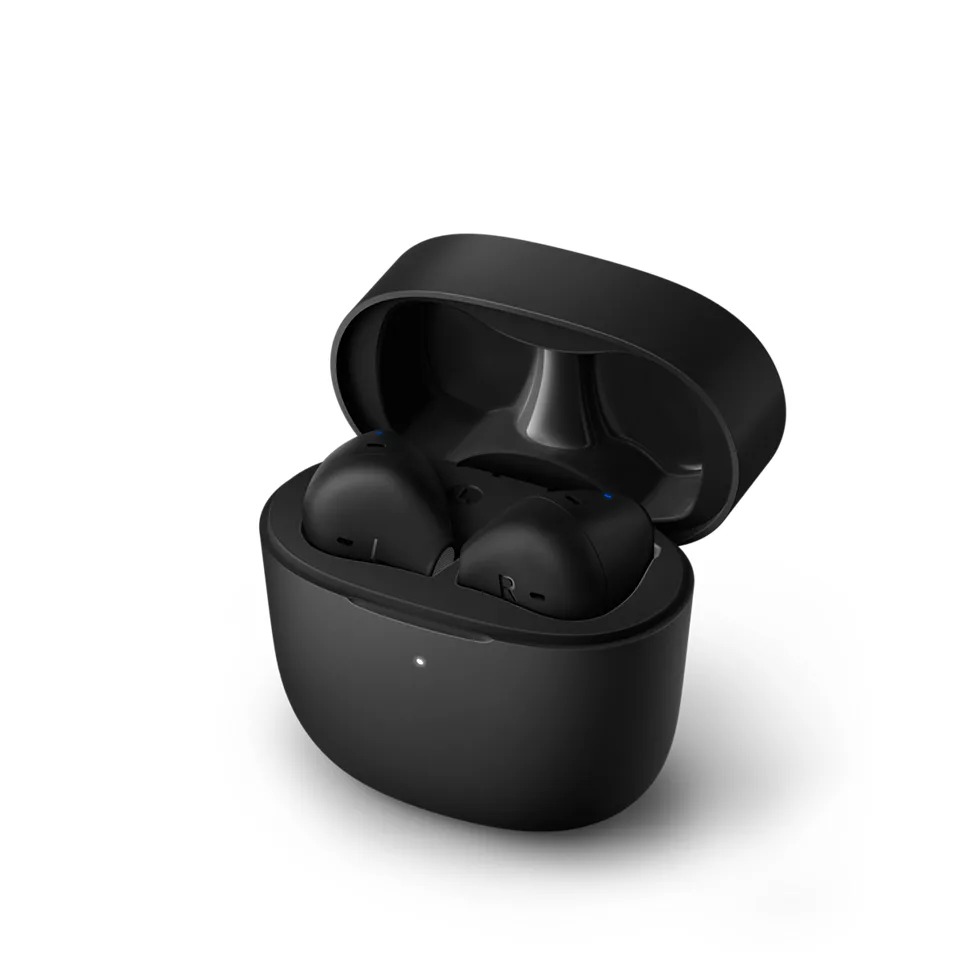 Dëgjuese Buds Philips TAT2236BK/00, wireless IPX4 Splash Mic, të zeza