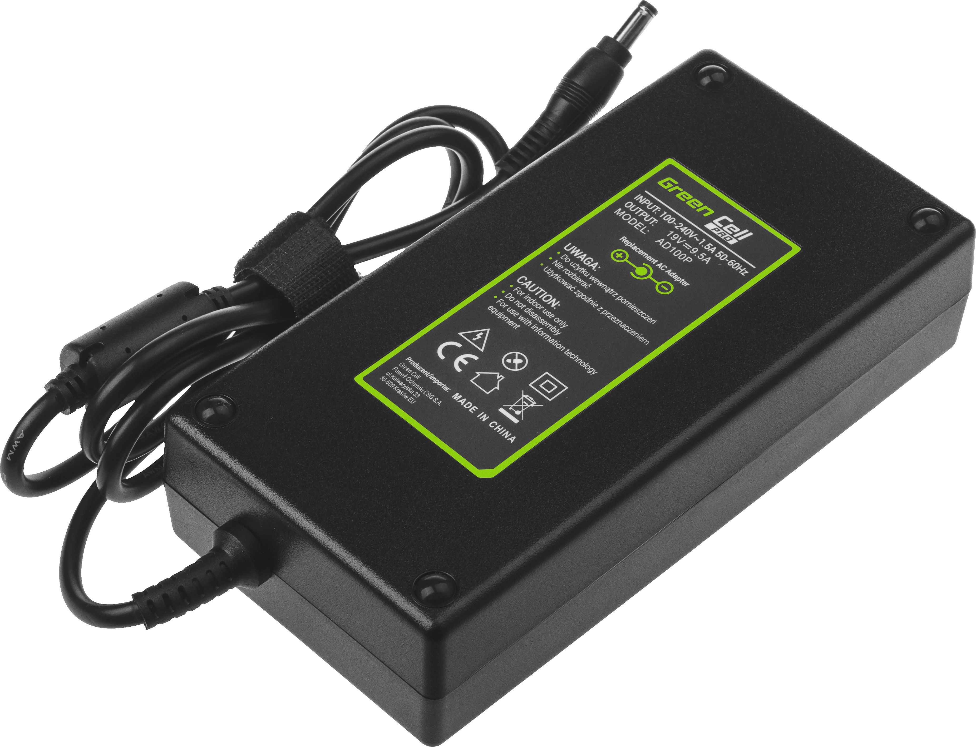 Karikues laptopi Green Cell (AD100P), 180W, 19V, 9.5A