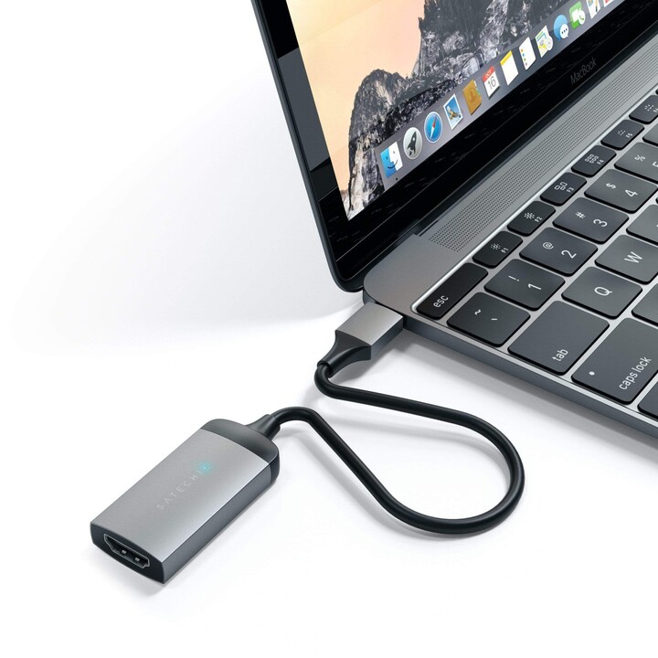 [OUTLET] Përshtatës SATECHI, USB-C në HDMI 4K, e hirtë