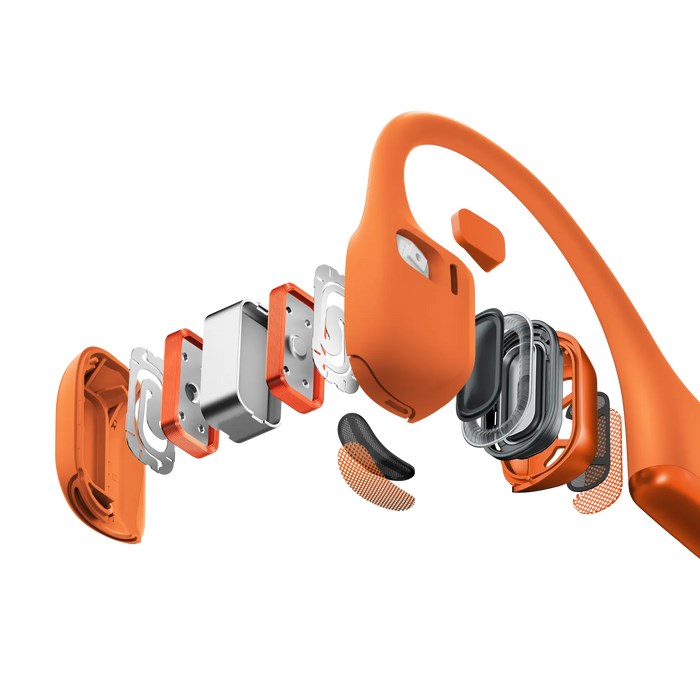Kufje Shokz OpenRun Pro 2, Bluetooth, portokalli