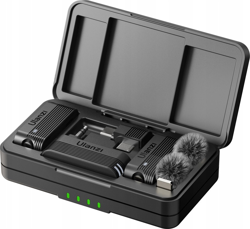 Mikrofon wireless lavalier Ulanzi A100 J12, Type C, për pajisje Android, i zi