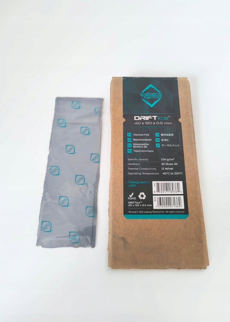Pad termik Iceberg Thermal DRIFTIce, 13 W/mK, ngjyrë blu