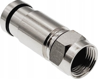 Konektor kompresioni F RGTec RG6, diametër 4.8 mm, metalik